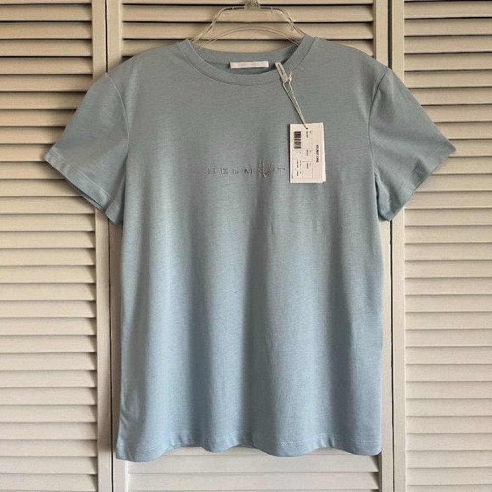 NEW with tags HELMUT LANG Alien T Shirt blue & white women’s small rare